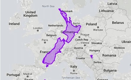 NZ compared to EUROPE