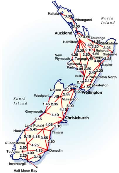 travel times nz